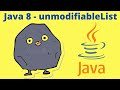 Java What is unmodifiableCollection | unmodifiable List Set Map | Example Java Code | InterviewDOT