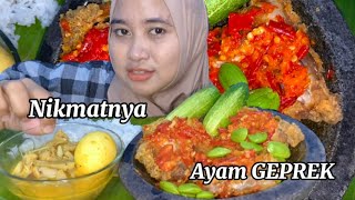 NIKMATNYA MUKBANG AYAM GEPREK 🔥