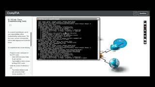 Testout | Network + | 5.1.10 Lab: Cisco Troubleshooting Tools