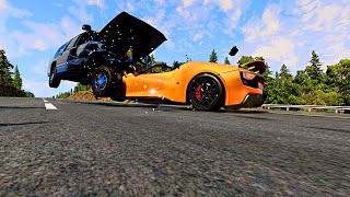 Epic High Speed Jumps | High Speed Traffic Car Crashes #5 - BeamNG Drive | Beamng mod