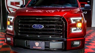 Spyder Auto How to Install: 2015-2016 Ford F150 Headlight with LED Switch Back Light Bar