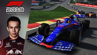F1 2019 - Alexander Albon (Toro Rosso) Belgian GP - CRASH