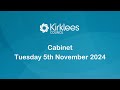 Kirklees Council Cabinet - 5th November 2024