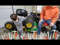 Mason helps fix his Gator and puts on new tires! |power wheels for kids