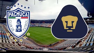 Pachuca vs Pumas U.N.Α.Μ. partido de futbol en vivo hoy Mexico Liga MX