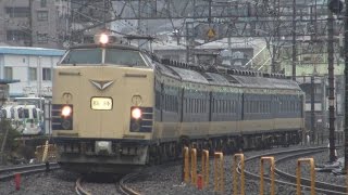 583系N-1+N-2編成 団体臨時列車 東海道貨物線を走行