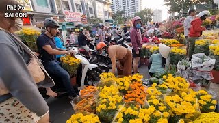 Chợ hoa BẾN BÌNH ĐÔNG chiều 28 Tết ngươi Dân đổ xô ra mua HOA ĐẸP, RẺ NHƯ CHO chưa năm nào rẻ bằng