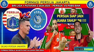 PERSIJA SIAP JUARA TAHUN INI🔥INILAH LINE UP P PERSIJA VS PSBS BIAK DI BRI LIGA 1 2025 MATCH 21