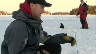 Fishing With Gussy - Winter Walleye on CJBN TV's Points North