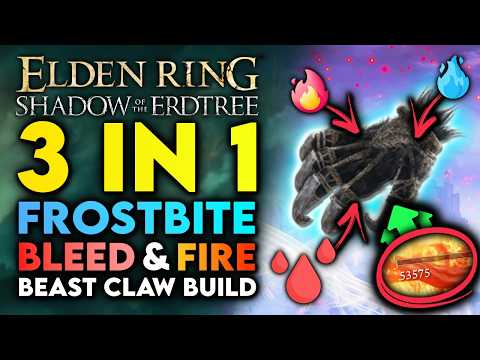 Elden Ring – 3-in-1 Frostbite Beast Claw Build with Bleed & Fire! Amazing Shadow Of The Earthtree Build