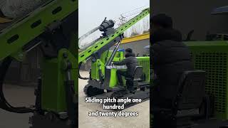 What depth of the hole drill by Solar pile driver? #solar #solarpiledriver #piledriver