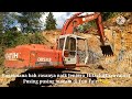 Bagaimana bah rasanya naik Jentera berat Hitachi(Excavator) sedang korek bukit...jomm coba