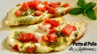 PETTO DI POLLO alla MEDITERRANEA Ricetta in 3 minuti in padella - TUTTI A TAVOLA