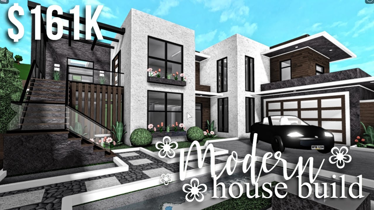 Black Modern House Bloxburg