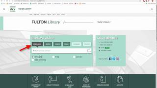 Finding Scholarly Articles Using OneSearch
