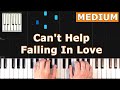 Can't Help Falling In Love - Piano Tutorial Easy