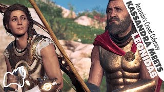Kassandra Meets & Fights Leonidas of Sparta Assassin's Creed Odyssey