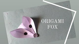 how to make a paper fox,how to make a origami fox,how to make an origami fox,paper fox,#shorts
