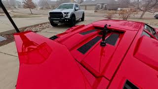 Lamborghini January Colorado Drive in the Fog and Cold