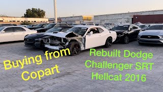 Rebuilt Dodge Challenger hellcat in UAE part 1 اشتريت دوج تشالنجر هيلكات من اميركا