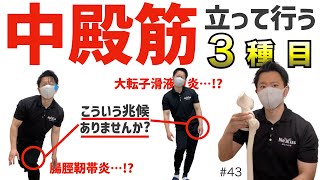 【立って行う中殿筋の筋トレ３種目】股関節や膝の痛みの予防にも最適な尻トレです！！