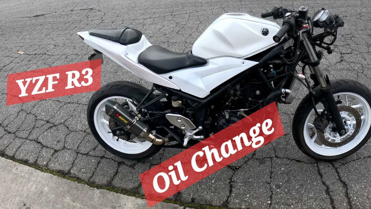 R3 Oil Change Quick Easy Yamaha Youtube