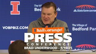 Illini Men's Basketball | Brad Underwood Press Conference 1/10/25