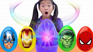 Amigos Superhéroes De Emma En Huevos Sorpresa | Vídeo de Imagination para niños