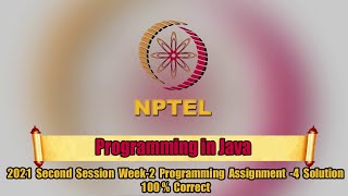 Swayam | Programming In Java Week-2 Programming Assignment-4 Solution | NPTEL