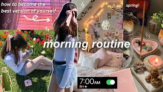 healthy habits you NEED to exit your LAZY ERA🌱✨🌷7am morning routine for productivity and success