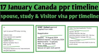 17 January Canada  ppr timeline | Sowp, study visa, work permit and sowp visa trend