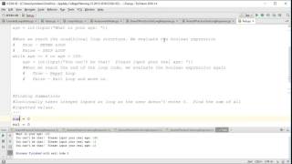 The Basics: Python 3 - Conditional Loops (Summation)