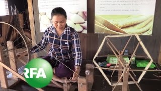 Cambodian Villagers Spin Lotus Fiber into Fabric | Radio Free Asia (RFA)