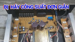 sửa amply karaoke gia đình bị cháy công suất