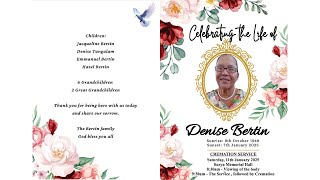 Celebrating The Life Of Denise Bertin