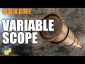 Python Quick Code: Basics of Variable Scope