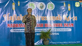 SAMBUTAN KEPALA MID HIDAYATUL ISLAM || HAFLAH AKHIRUSSANAH KE-21 || MD HIDAYATUL ISLAM