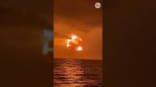 See the moment a Blue Origin rocket exploded on the launch pad