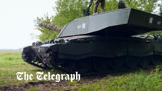Ukrainian military release footage of British-supplied Challenger 2 tanks in operation