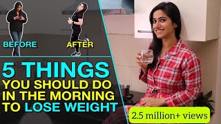 My 5 Morning Habits for Weight Loss in Hindi | GunjanShouts