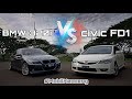 BMW E90 320i vs Honda Civic FD | Drag Race 201m