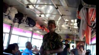 Elephant Pass (Alimakada) - speech by Army officer on bus at Alimankada