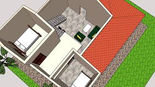 Sketchup වලින් මම ඇදපු සැලස්මක්.....