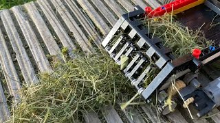 Working LEGO Technic Pickup for Hay Baler or Forage Wagon