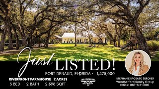 Stunning Riverfront Farmhouse 3/2 in Labelle, Florida - 4300 Fort Denaud Road