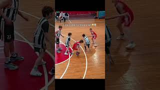 Lil Bro Doesn’t Need A Ref 😭💀 #basketball