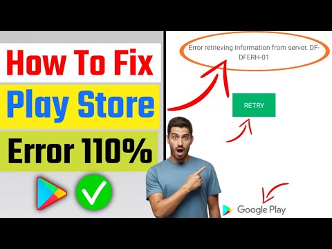 How to fix google play store error retrieving from server. df-dferh-01