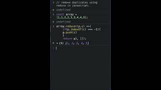 Using reduce to remove duplicates from an array is easy #shorts #javascript #angular #vuejs #reactjs