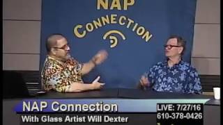 Glass artist Will Dexter 7-27-16