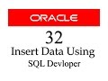 SQL tutorial 32: How To Insert Data into a Table Using SQL Developer